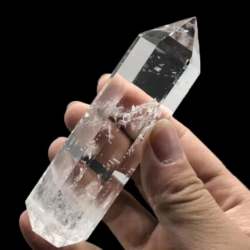 1Pcs Clear Quartz Crystal Point Natural Wand Specimen Reiki Healing Stone | Дом и сад