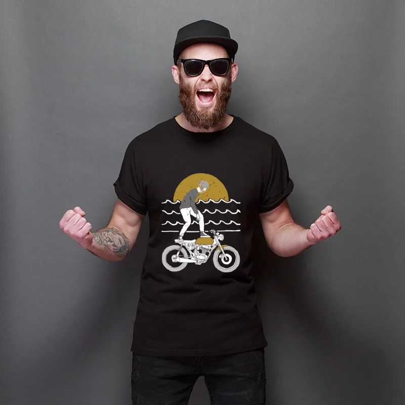 

Thanksgiving Day Ride Surf Autumn Hip hop T-Shirt O Neck Oversized T-Shirts Manga Special T Shirt Unisex