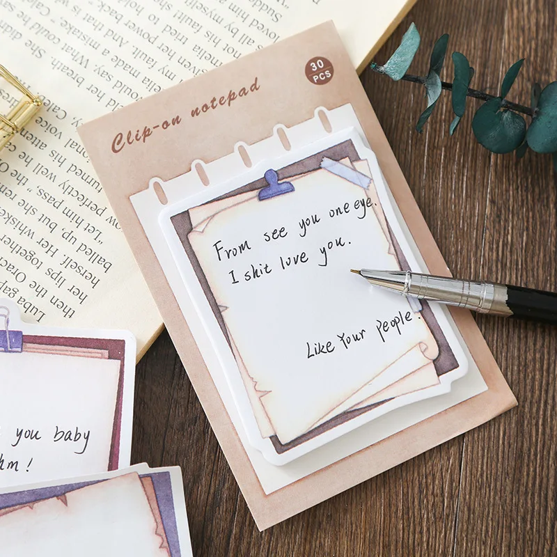 Винтажный блокнот для записей креативные канцелярские принадлежности кавайный