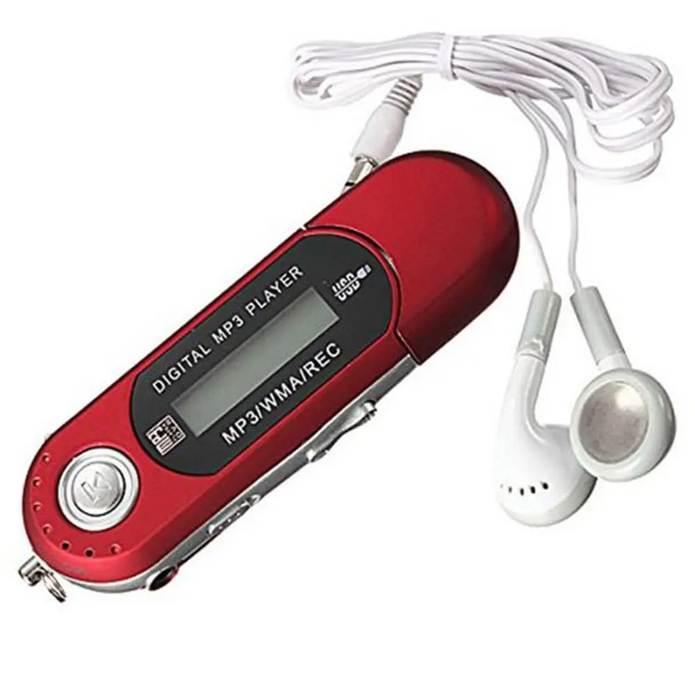 Цифровой карманное FM радио Портативный MP3 плеер приемник с ЖК-дисплей Дисплей