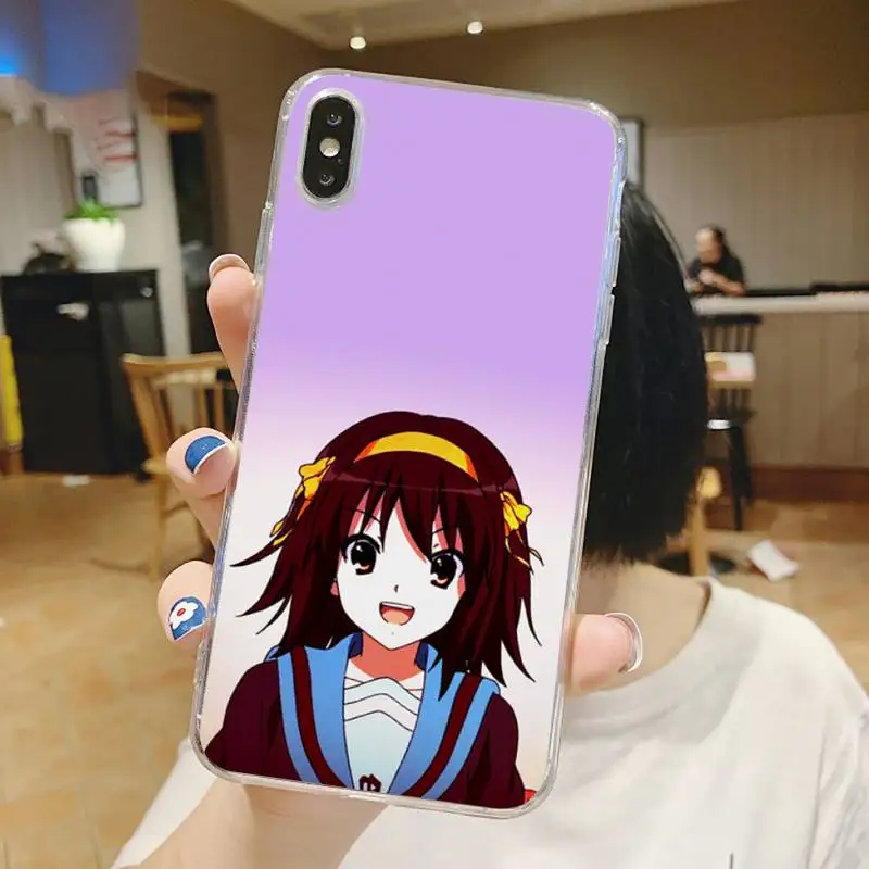 

Disappearance of Haruhi Suzumiya Phone Case Transparent for iPhone 6 7 8 11 12 s mini pro X XS XR MAX Plus