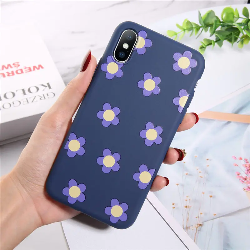 7659 Чехол для телефона Moskado Flowers для iPhone 11 Pro X XR XS Max 7 8 6 6s Plus 5 5S SE Хризантема Цветочный Мягкий ТПУ силиконовый чехол - Цвет: 7659