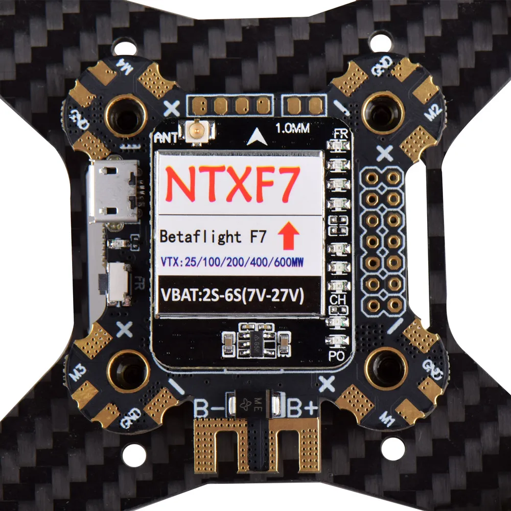 Контроллер полета NTXF7 30x30 мм F722 переключаемый 600 мВт VTX PDB OSD барометр AIO 3 6S для