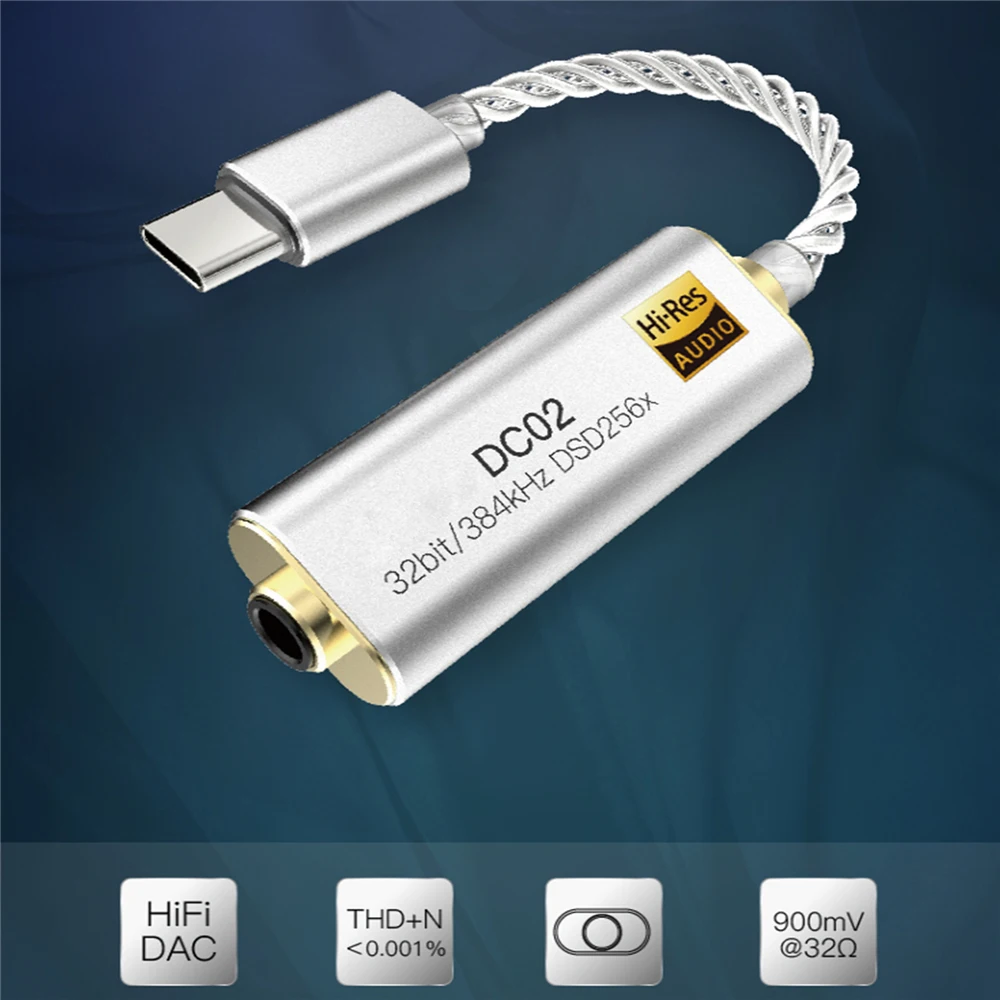Адаптер усилителя наушников для iBasso DC01 DC02 USB DAC Android телефона ПК планшетов типа C до