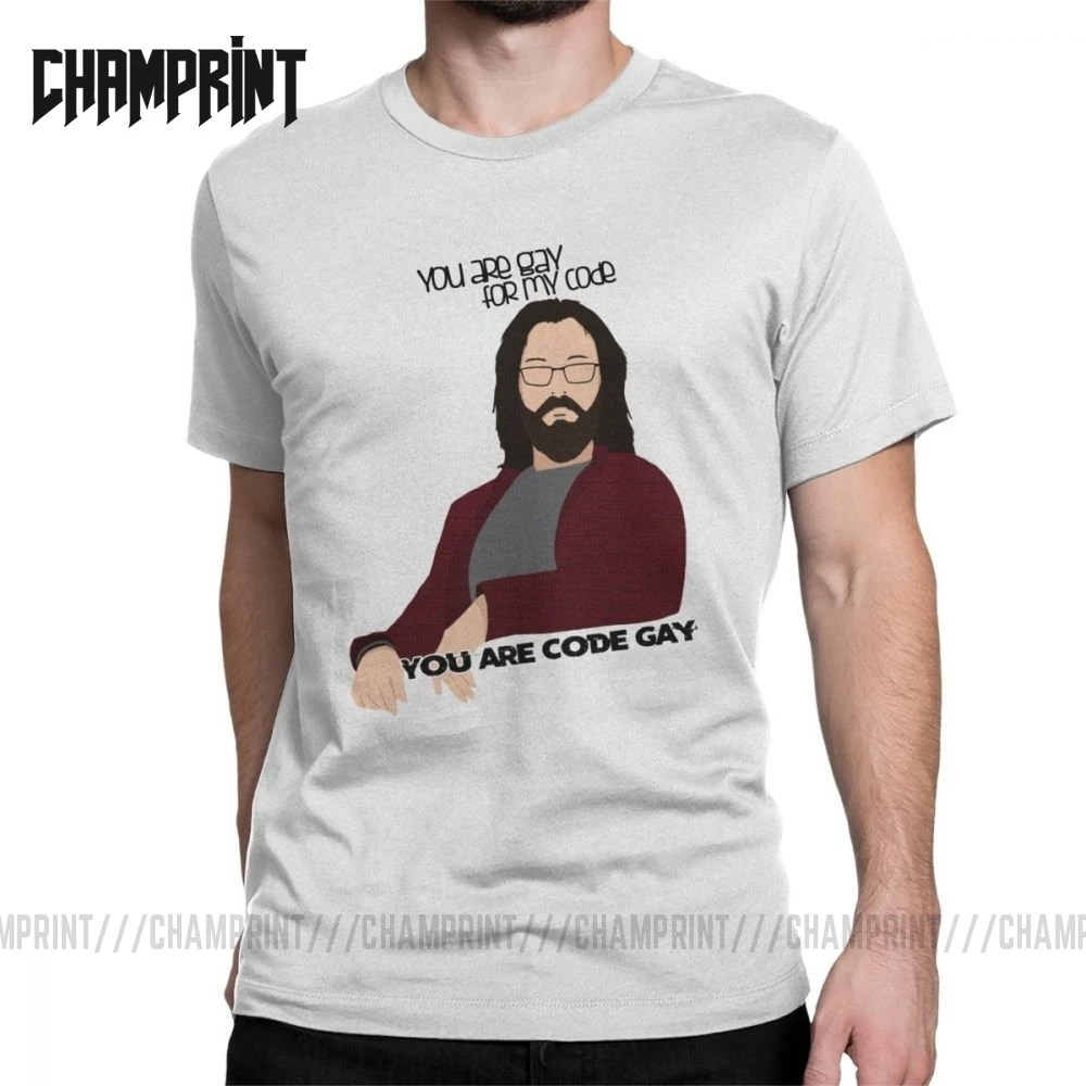 Гилфойл наконечник Силиконовой долины майки для мужчин авиато хули Geek ТВ умников