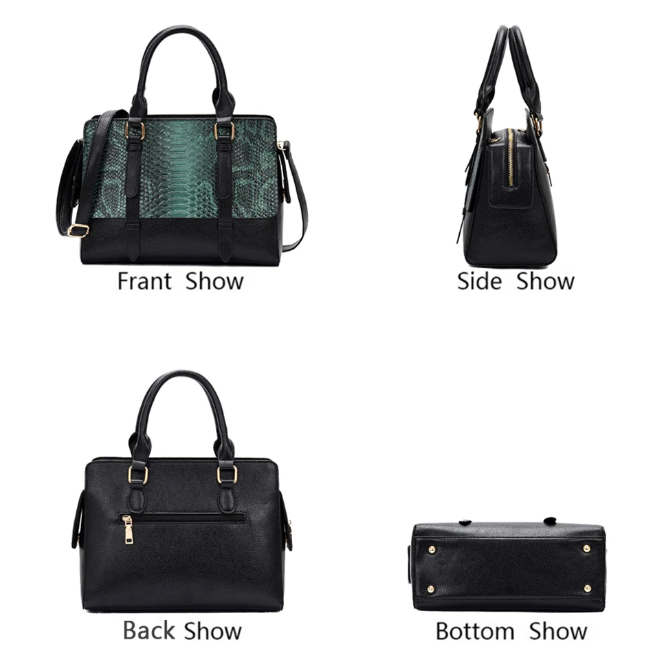 Роскошные ручные сумки со змеиным узором модные большие женские дизайнерские