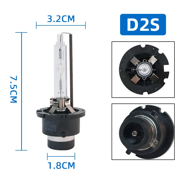 Комплект Ксеноновых HID ламп для автомобильных фар 2 шт. D2S/D2C 12 В переменного тока 35