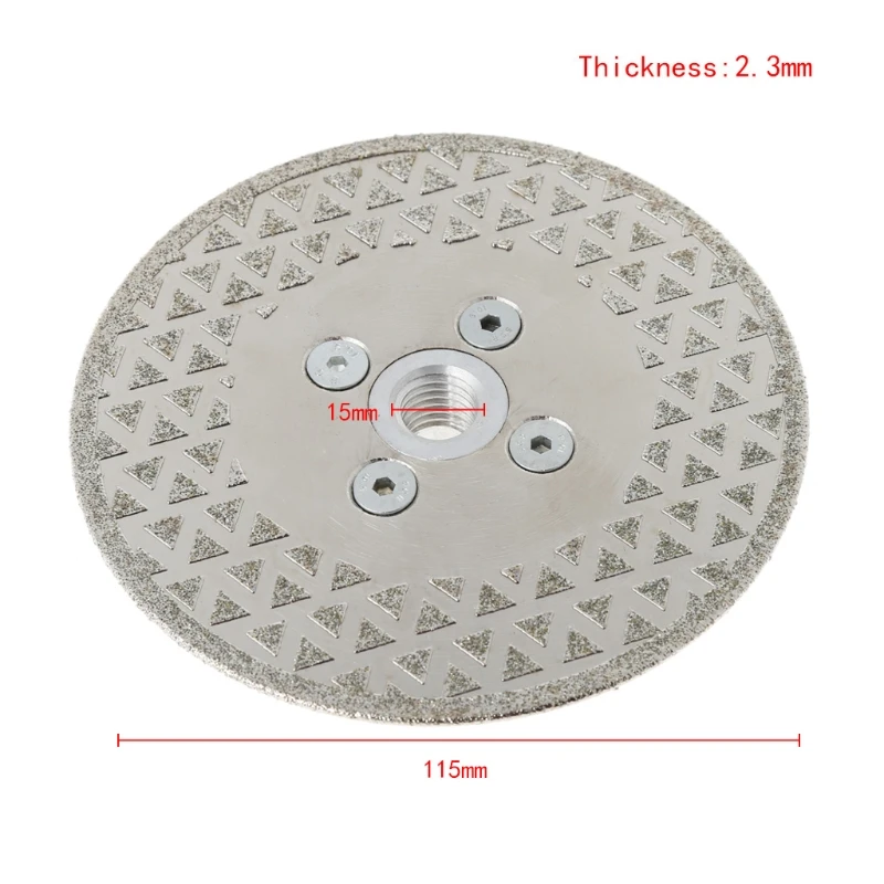 

4.5" M14 Electroplated Diamond Cutting Grinding Disc Saw Blade For Granite Marble F2TB