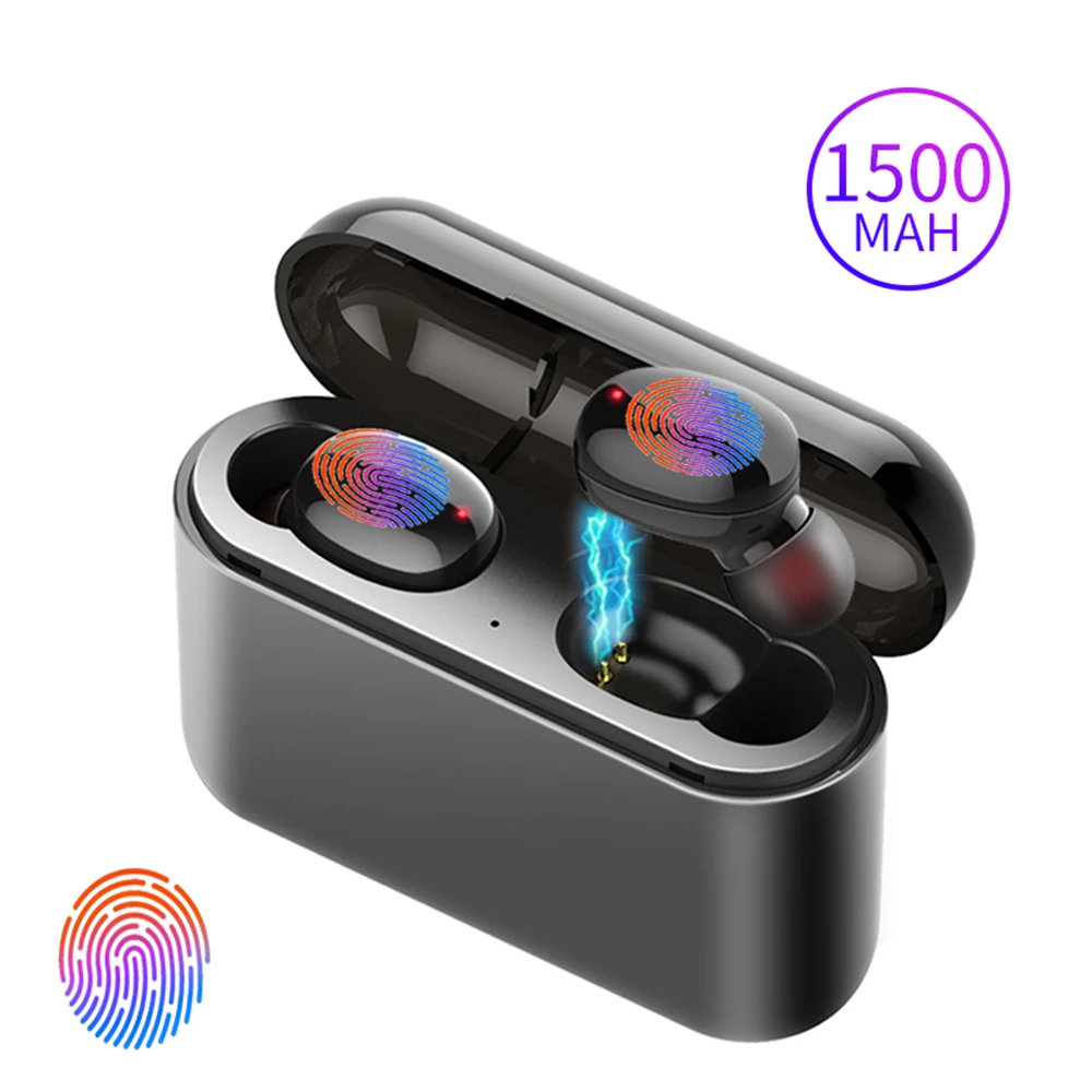 A1 TWS Bluetooth наушники 8D стерео беспроводные мини водонепроницаемые с зарядным