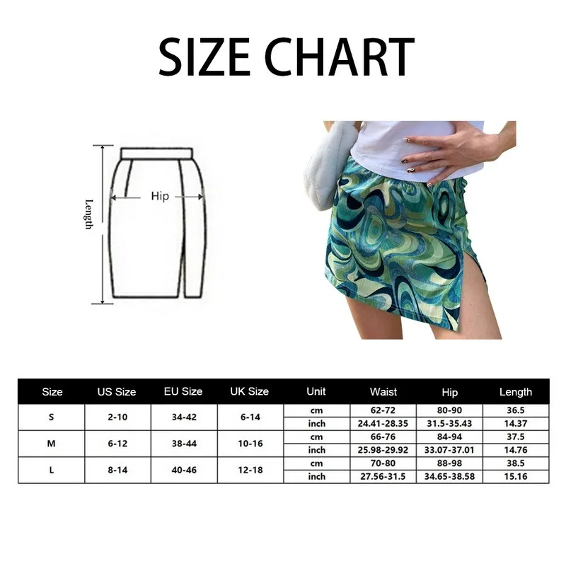 

Vintage Elastic High Waist Mini Skirt Women Paisley Print Split Side Short Skirts Summer Fashion Y2K Streetwear 2021 Mini Skirts