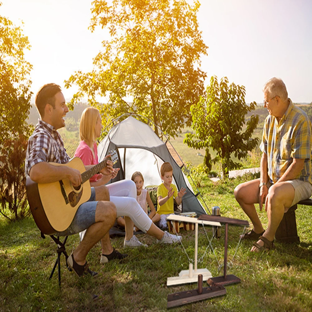 Кольцеброс боевой игры Деревянный крючки станок и быстром темпе интерактивный
