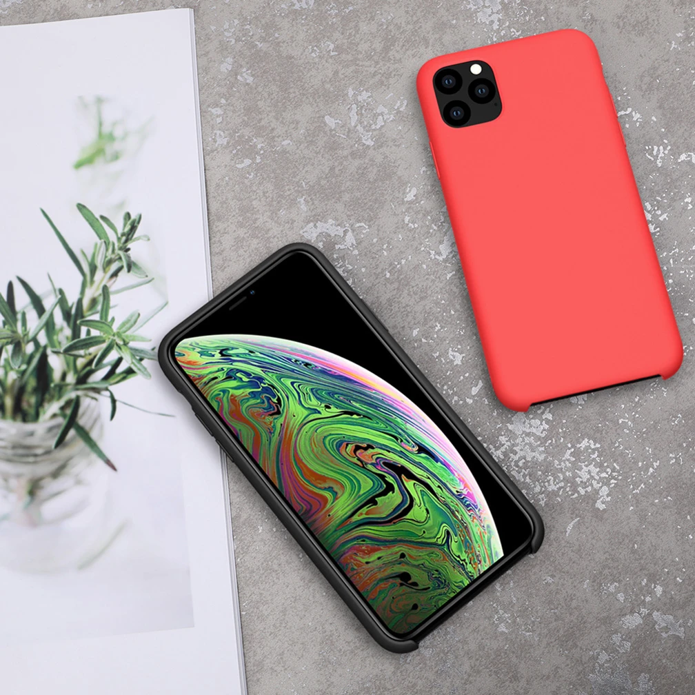 Для iPhone 11 чехол NILLKIN Flex Pure case Тонкий мягкий Жидкая силиконовая Резина