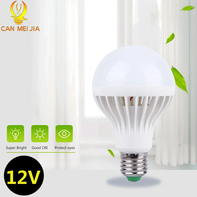 Светодиодная лампа E27 dc12v 12 вольт 5 Вт 9 15 энергосберегающие лампочки для
