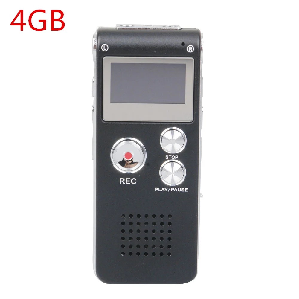 4GB Перезаряжаемый 8 Гб цифровой Аудио Диктофон Телефон MP3-плеер ET рекордер плеер - Цвет: 4GB