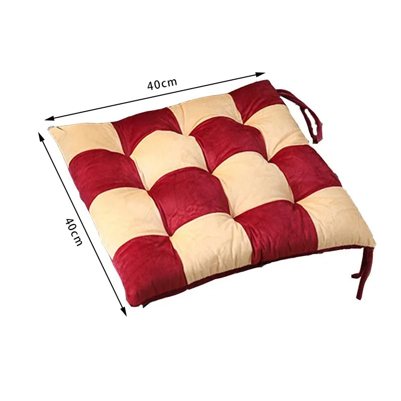 

40x40 Chair Cushion Square Sofa Cushion For Living Room Office Soft Thick Pearl Cotton Seat Pad Patchwork Pillow Home Decro