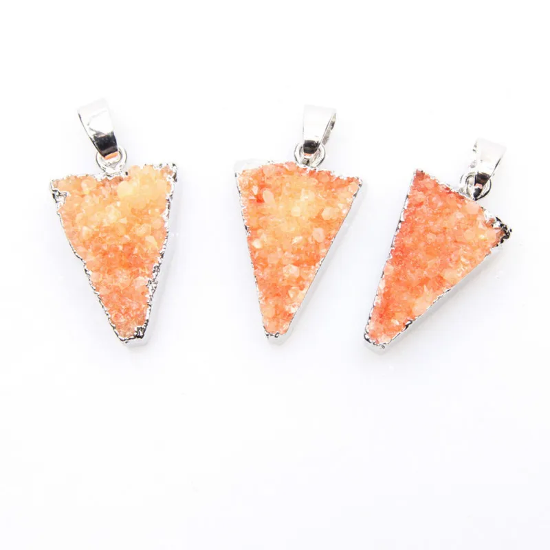 1 шт. женский кулон с натуральным камнем голубой аметис|Подвески| |