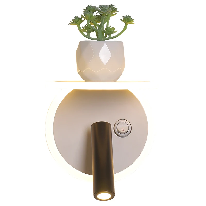 

Led Wall Lamp Acrylic Wall Light Switch ON\OFF For Bedside Aisle Corridor Reading room Wall Mounted Led Lustres AC85-260V 16w