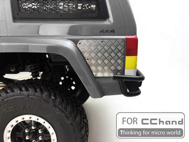 Металлическая Задняя Алмазная Пластина для осевого SCX10 90046/90047 cherokee|Детали и