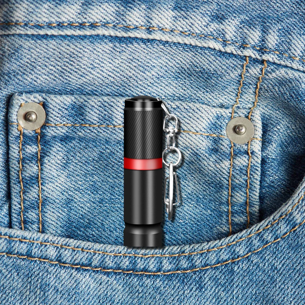 

Ultra Small Protable Keychain Flashlight Pocket Torch 3 Mode Pen Night Lamp High-brightness Lamp Adjustable Outdoor Tool