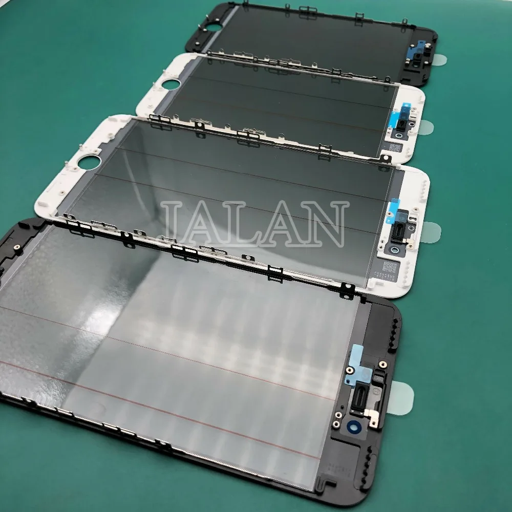 10 шт. 4 в 1 Передняя стеклянная панель с oca + рамка поляризованные для телефона