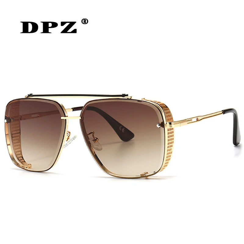 Новинка 2020 брендовые солнцезащитные очки в стиле стимпанк квадратные ретро