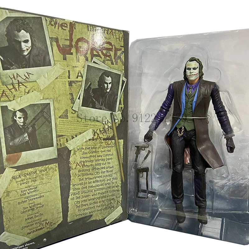 Фигурка Джокера NECA Темный рыцарь Хит Леджер ПВХ фигурка Коллекция Модель игрушки