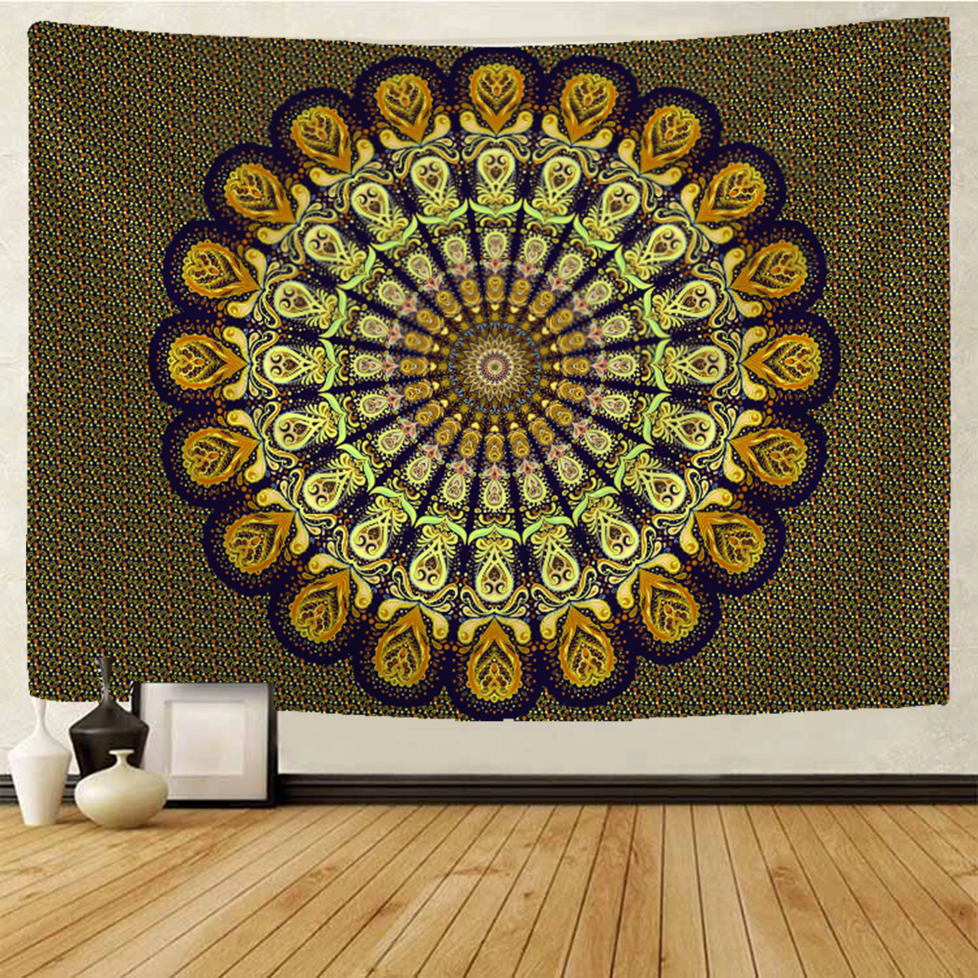 

Mandala Tapestry Wall Hanging Bohemian Gypsy Psychedelic Tapiz Witchcraft Tapestry