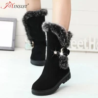women boots new fashion waterproof wedge platform winter warm snow boots shoes for female
