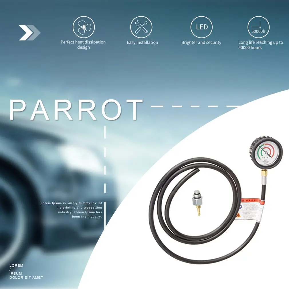 

Exhaust Pressure Tester Exhaust Back Pressure Meter Three-way Catalytic Blockage Detection Meter Gauge Adapter