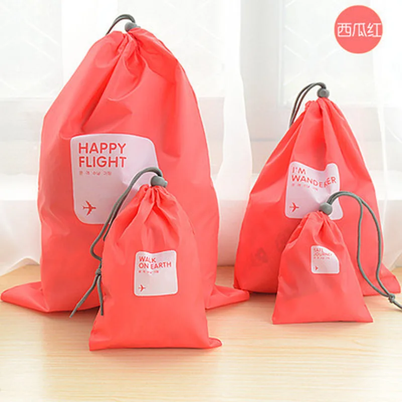 

Hot 4pcs/ lot Waterproof Storage Bags For Travel Shoe Laundry Lingerie Makeup Pouch For Cosmetic Underwear Organizer -25