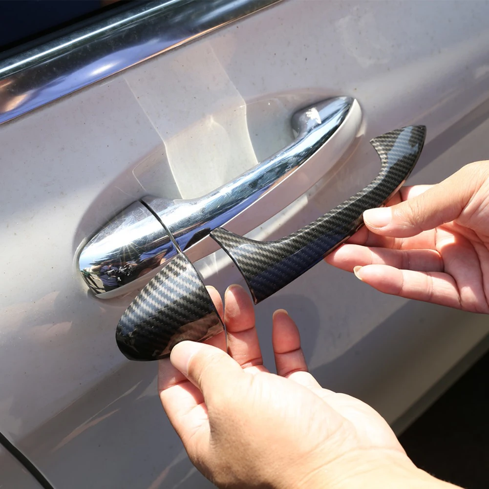 

Hot Auto ABS Chrome Exterior Door Handle Cover Trim Sticker for Mercedes Benz C Class W205 GLC X253 E Class W213 Car Accessories