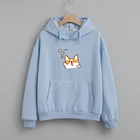 Kpop эстетические, толстовка с героями мультфильмов для девочек косплей Shiba Лисья Секретная служба (Inu с капюшоном и принтом; Женская зимняя хлопковая Толстовка Harajuku милые Sudadera Mujer