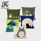 Чехол для подушки с рисунком Мой сосед Тоторо, милый аниме, квадратный, мой сосед Подушка 