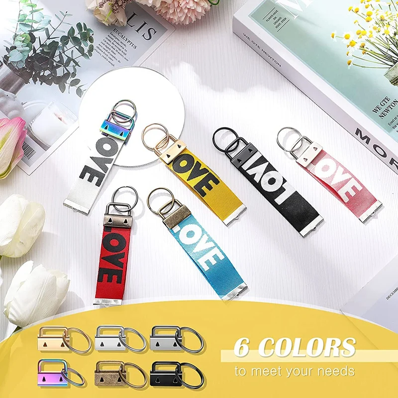 

35 Pieces of Hardware Keychain Pendant,Used for Wrist Chain Keychain,Key Lanyard and Key Chain Making Hardware Supplies
