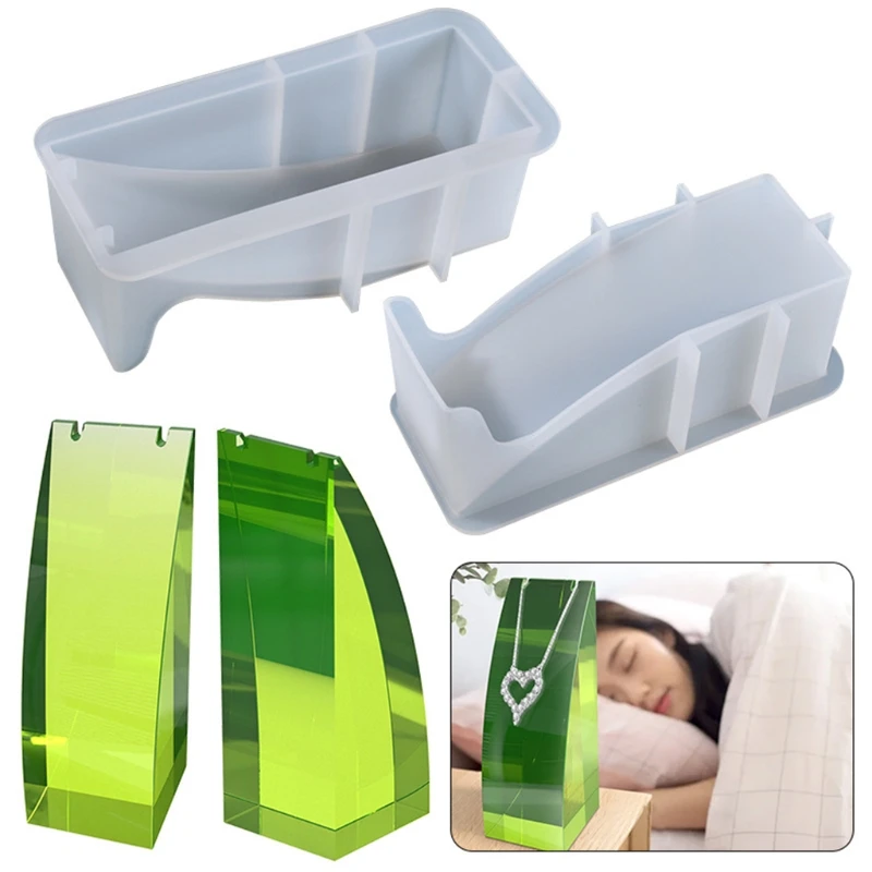 

Necklace Display Stand Epoxy Resin Mold Jewelry Pendant Show Rack Silicone Mould DIY Crafts Ornaments Casting Tools