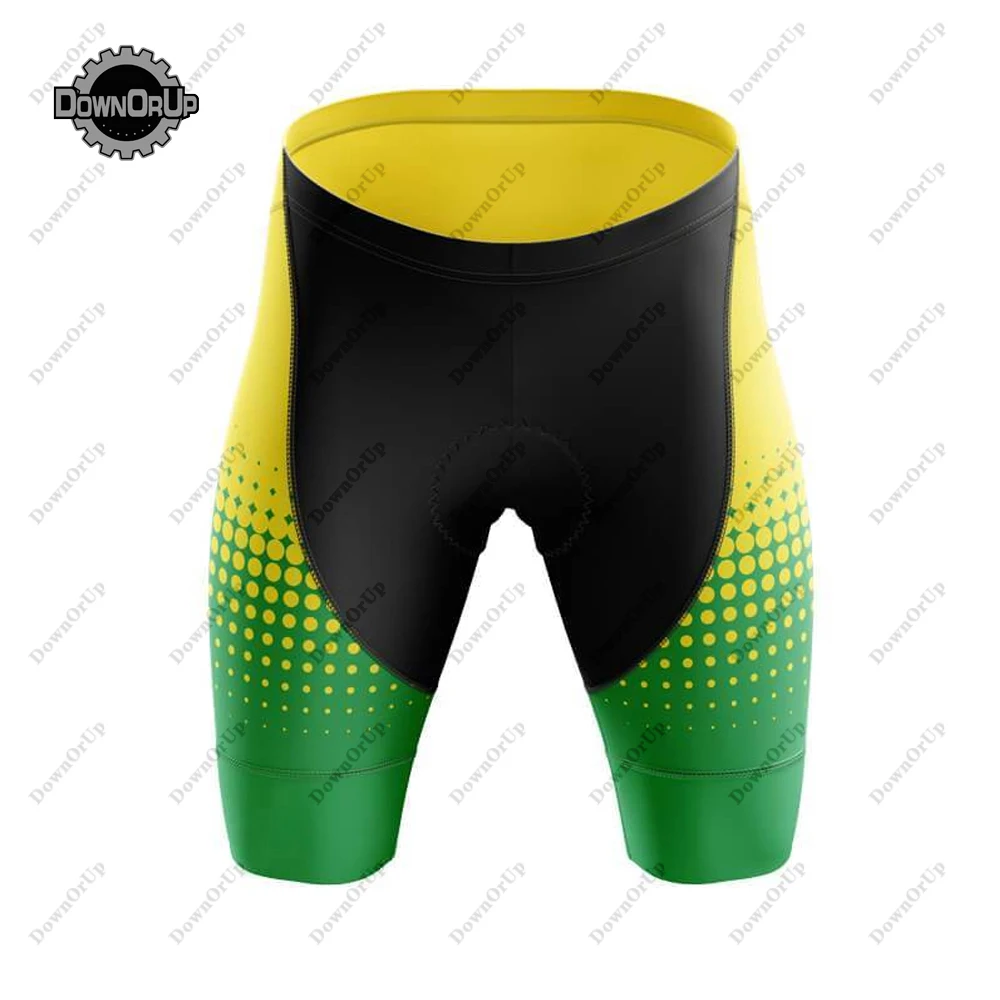 Бразильская велосипедная Джерси набор велосипедных шорты с нагрудником гелевая