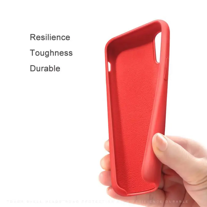 Роскошный оригинальный официальный силиконовый чехол для iPhone 6S 7 8 Plus жидкий 11 X XS