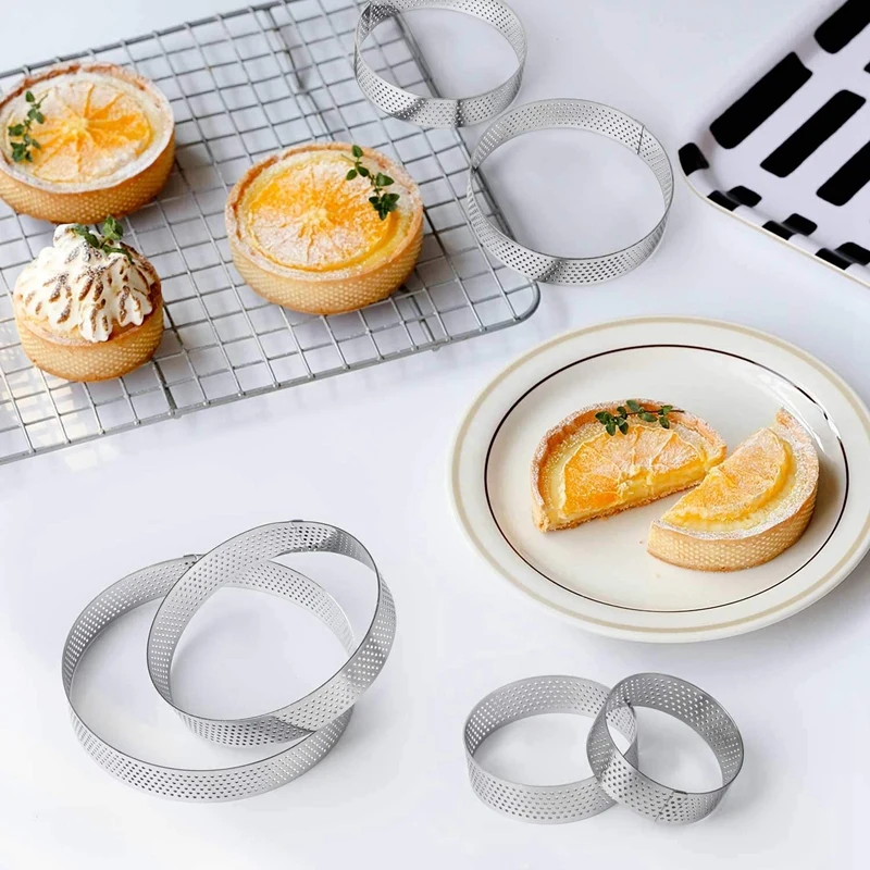 6 различных размеров Tart кольцо Нижняя башня пирог формы выпечки инструменты