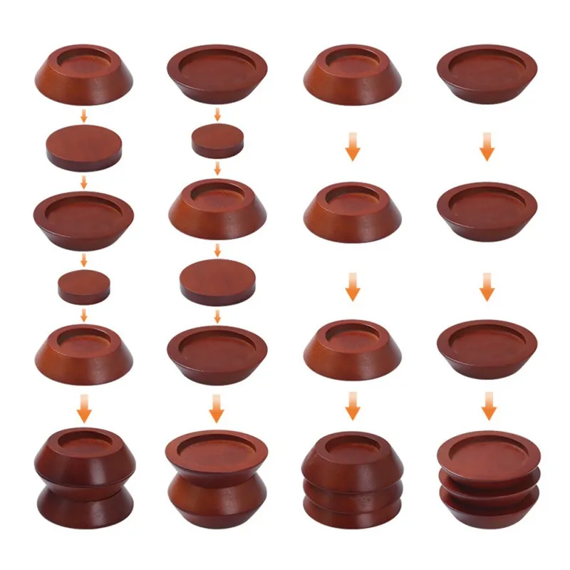 

Durable Wood Elevating Pad Non-slip Home Foot Accessories Furniture Bed Table Risers Chair Riser Home Decor a c
