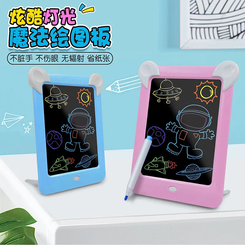 

LED Luminous Drawing Board Electronic Fluorescent Writing Board Children's Light Painting Message Board