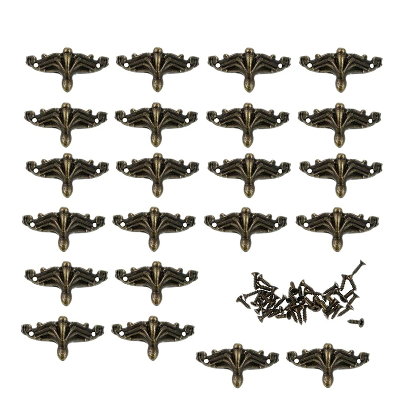 

30 шт. антикварная шкатулка для украшений ноги деревянный ящик протектор для углов декоративный ножки мебели для самостоятельного изготовл...