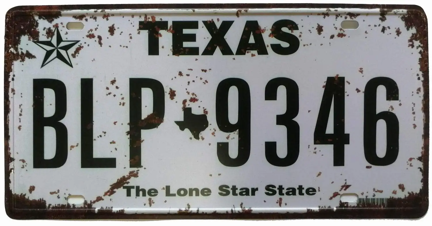 Техасский BLP 9346 Ретро Винтаж деревенский на стену для дома и бара Декор