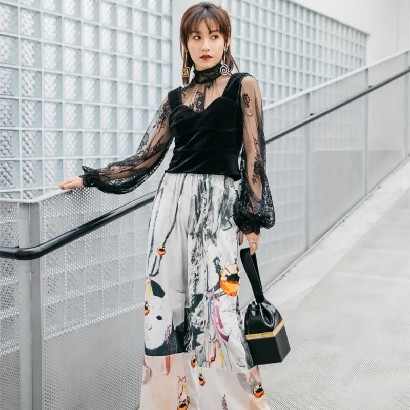 

XUXI 2019 New Flashlight Sleeves Sexy Perspective Shirt, No Black Sleeves Female Vest Tops Dress FZ0197