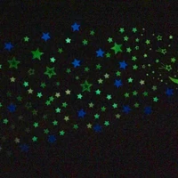 100pcs for home decorations glow in the dark stars luminous plastic wall stickers decal for kids baby room glowing sticker