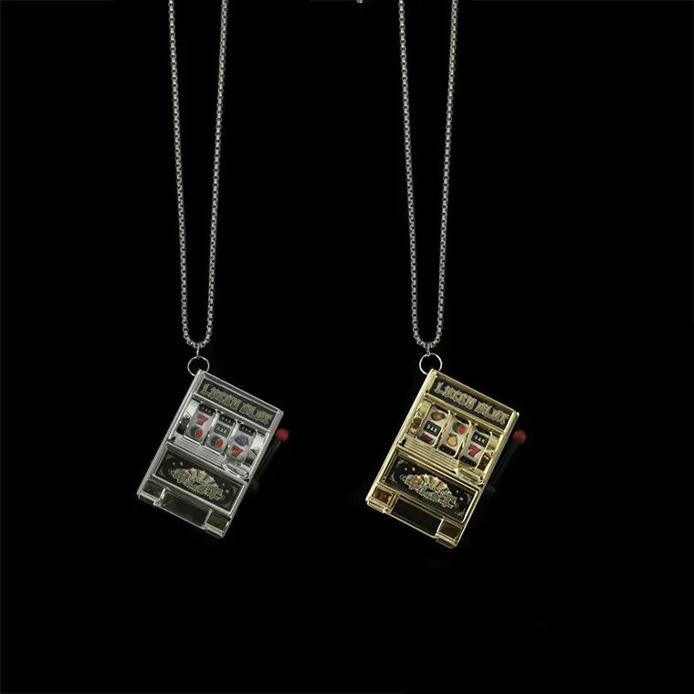 Забавное ожерелье с подвеской в виде фруктовой машины для мужчин и женщин