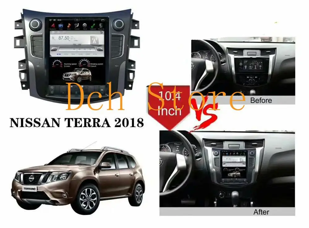 10 4 ''вертикальный экран Tesla Style Android 9 0 автомобильный DVD GPS Навигатор Радио для