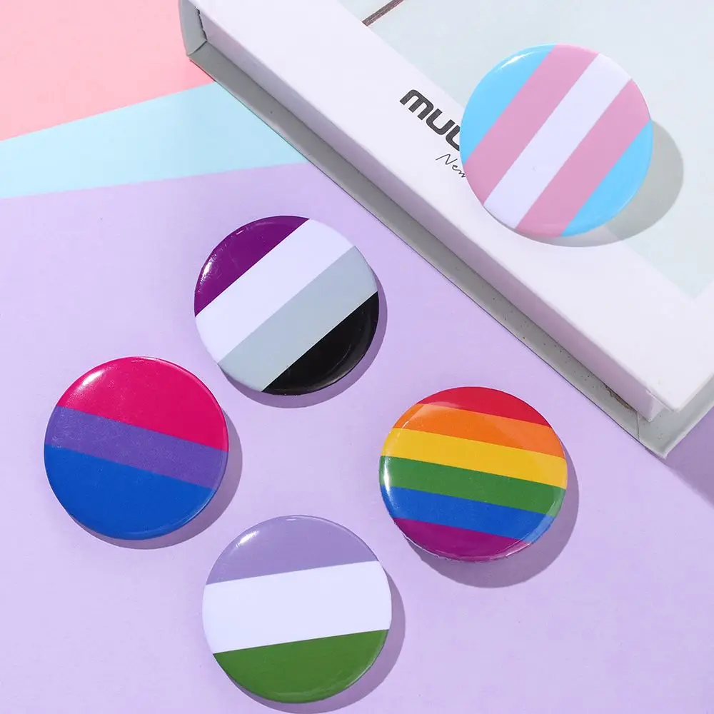 1/2 шт. Радуга гей Значки из луженой оловы броши с поддержкой лацкана Джинсовая