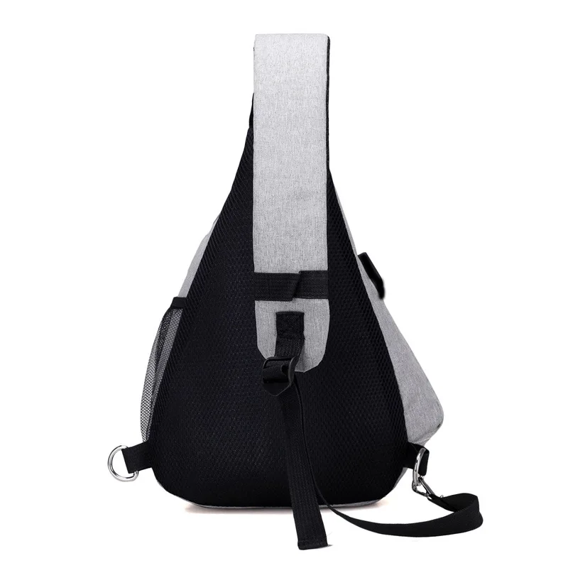 

Summer new men's nylon cloth chest bag large capacity personalized leisure One Shoulder Messenger Bag Large