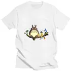 Мужские комплекты Harajuku Kawaii Totoro Studio ghiсот Ullzang Miyazaki Hayao футболка одежда Смешные Мультяшные футболки милый аниме