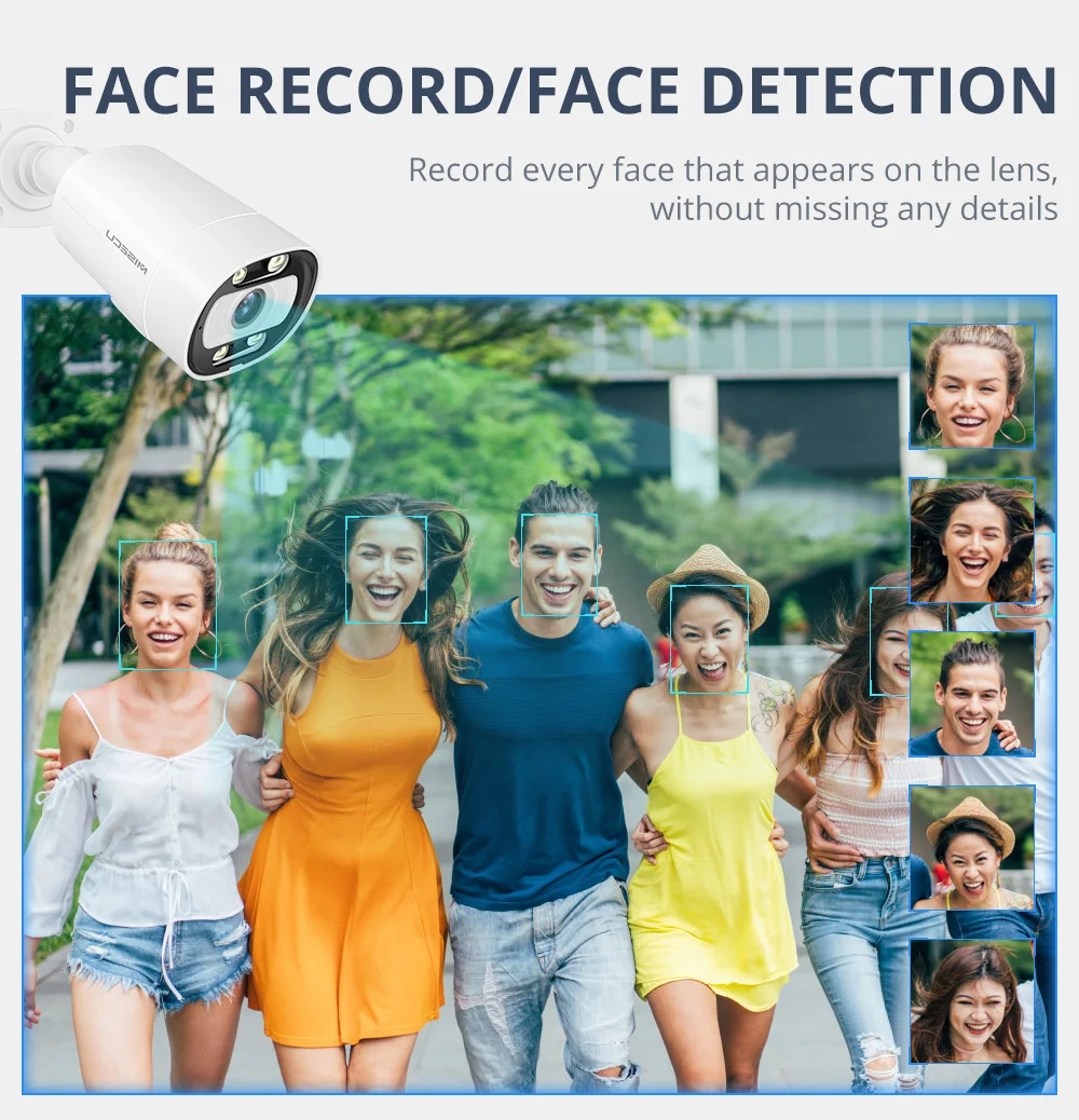 MISECU 16CH NVR 5MP Система видеонаблюдения с камерами 2-сторонней аудиосвязи на открытом воздухе водонепроницаемый набор камер безопасности IP P2P включен.